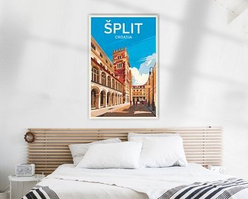 Split, Croatie. sur Poster Art Shop