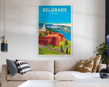 Stad: Belgrado Land: Servië van Poster Art Shop