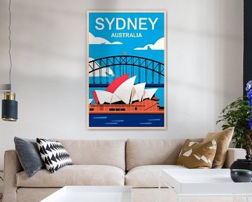 Sydney, Australië. van Poster Art Shop