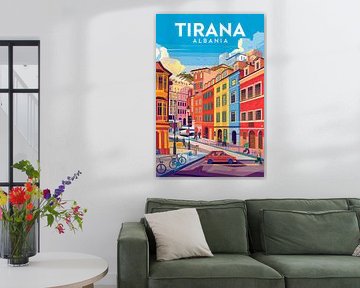 Tirana, Albania. by Poster Art Shop