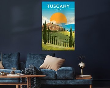 Toscane, Italië. van Poster Art Shop