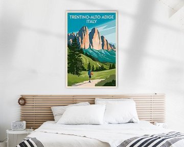 Trentino-Alto Adige, Italie. sur Poster Art Shop