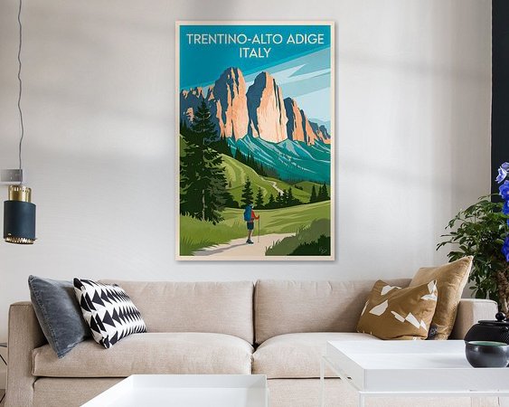 Example of the artwork in a room