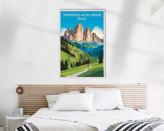 Example of the artwork in a room