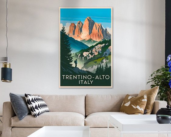 Example of the artwork in a room