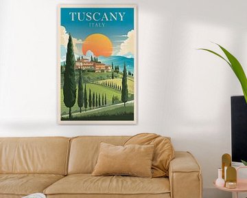 Toscane, Italië. van Poster Art Shop