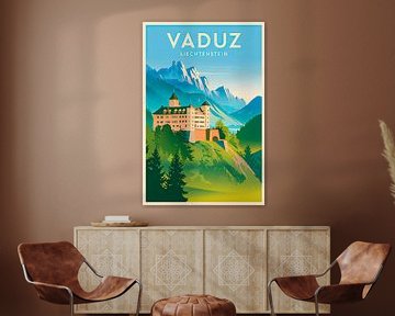 Vaduz, Liechtenstein. van Poster Art Shop