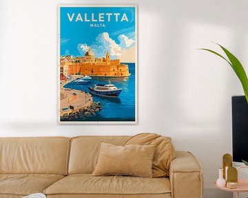 Valletta, Malta. by Poster Art Shop