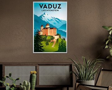 Vaduz, Liechtenstein. van Poster Art Shop