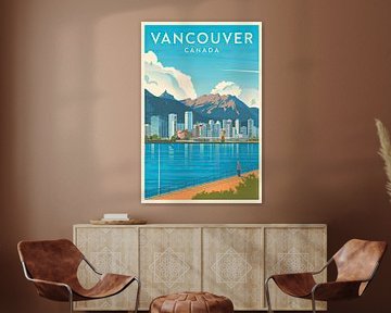 Vancouver, Canada. by Poster Art Shop