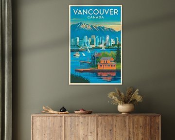 Vancouver, Canada. by Poster Art Shop
