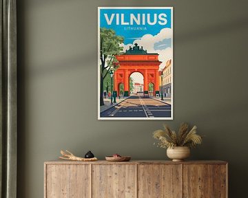 Vilnius, Litouwen. van Poster Art Shop