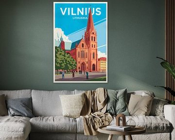 Vilnius, Litouwen. van Poster Art Shop