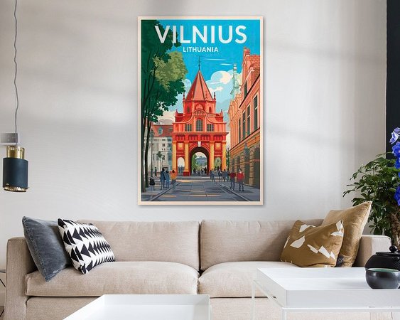 Example of the artwork in a room