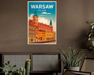 Warschau, Polen. van Poster Art Shop