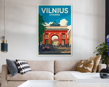 Vilnius, Litouwen van Poster Art Shop