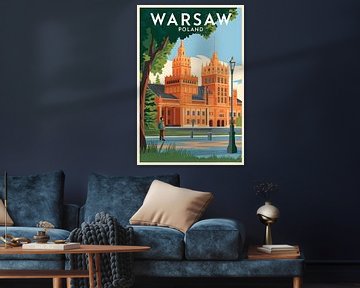 Warschau, Polen van Poster Art Shop