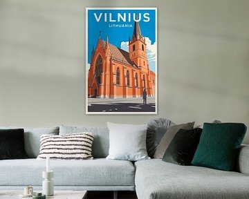 Vilnius, Litouwen van Poster Art Shop
