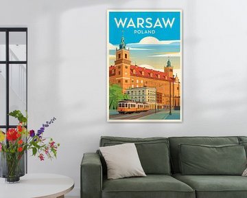 Warschau, Polen van Poster Art Shop