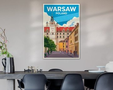 Warschau, Polen van Poster Art Shop