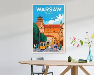 Warschau, Polen van Poster Art Shop