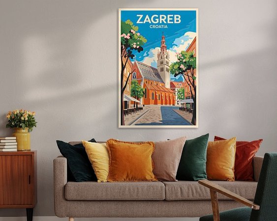 Example of the artwork in a room