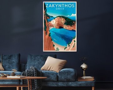 Zakynthos, Griekenland. van Poster Art Shop