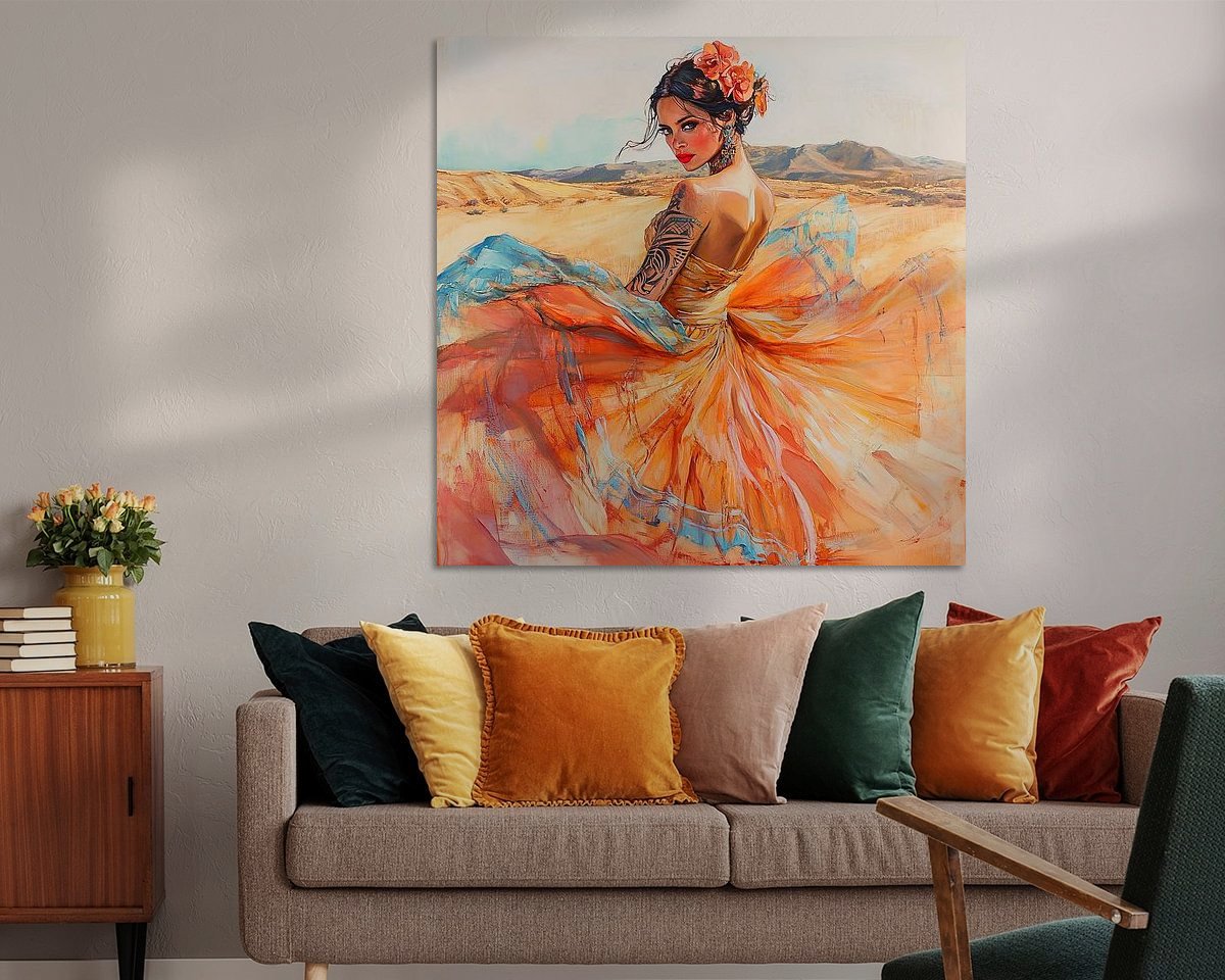 Example of the artwork in a room