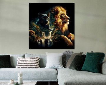 De leeuw en de panter van Moni Baum
