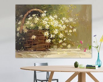Mandje vol Bloemen no.5 van ByNoukk