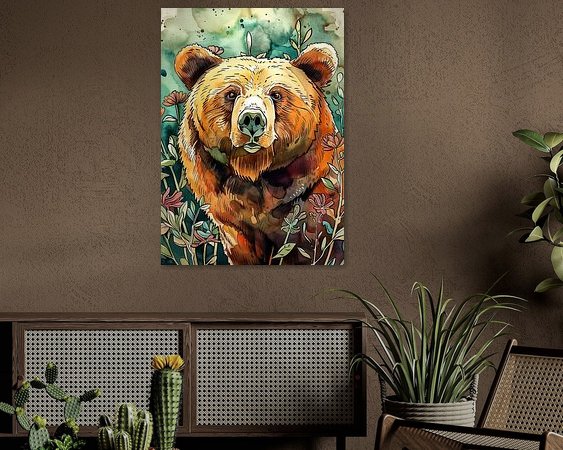 Example of the artwork in a room