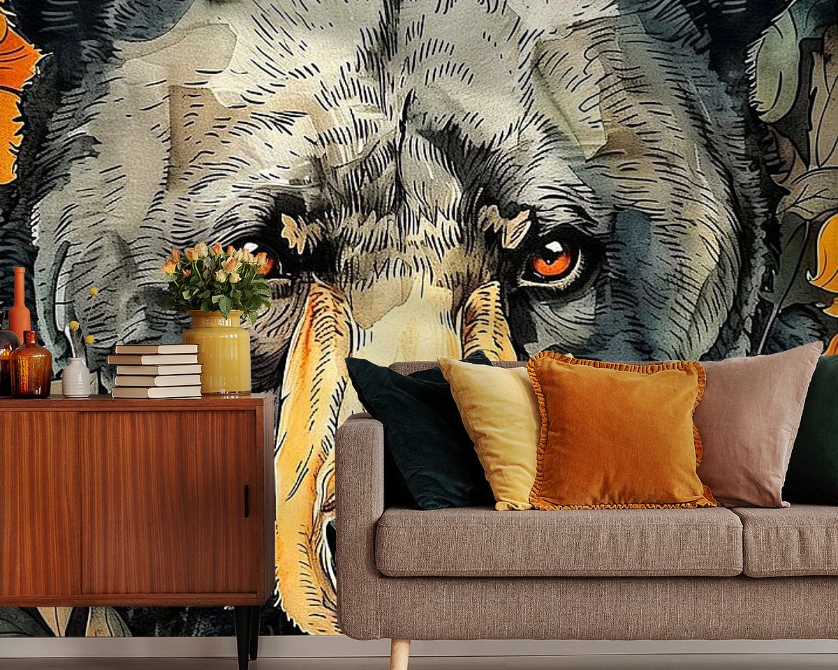 Example of the artwork in a room