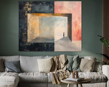 Portal für stille Kontemplation von Kunst Laune