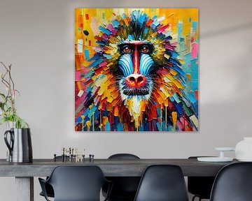 Abstract Mandrill by Eric Nagel