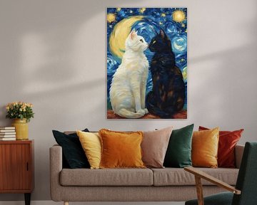 Zwart-witte kat van MIROKKU
