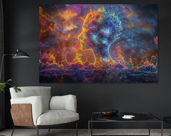 Example of the artwork in a room