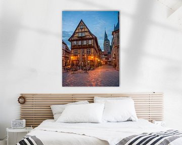 Werelderfgoedstad Quedlinburg - Markt bij nacht van t.ART