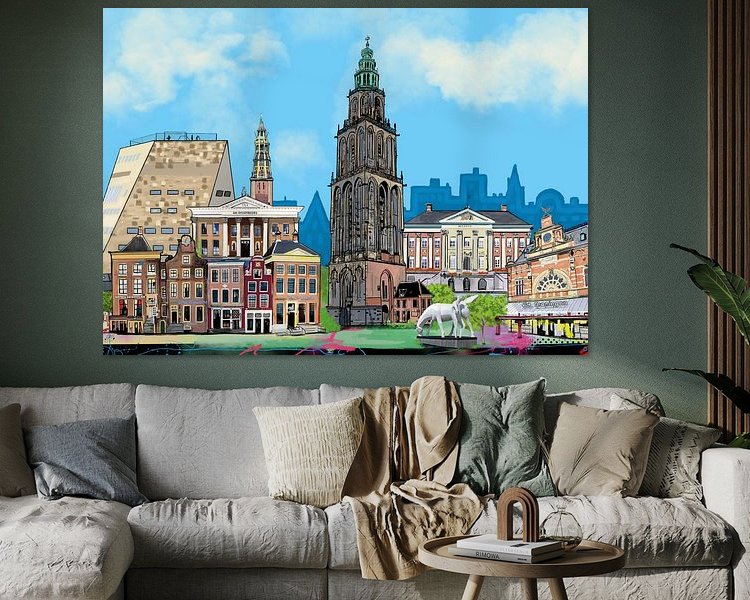 Example of the artwork in a room