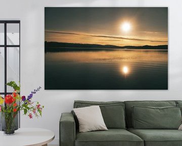 Sunset at the lake in Sweden by Martin Köbsch