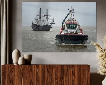 El Galeón Andalucía and Waterland DelfSail 2024 by Jan Georg Meijer