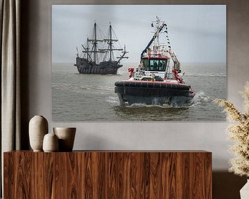 El Galeón Andalucía and Waterland DelfSail 2024 by Jan Georg Meijer