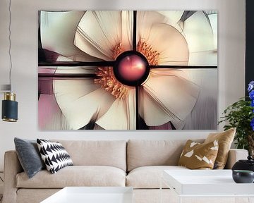 Abstracte bloemen van Ton Kuijpers