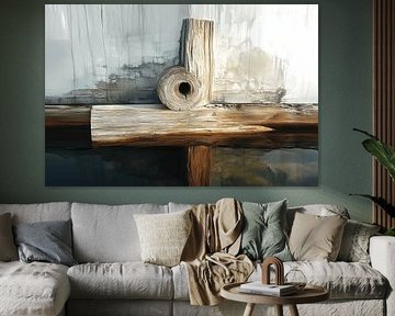 Abstraktes Holz von Ton Kuijpers