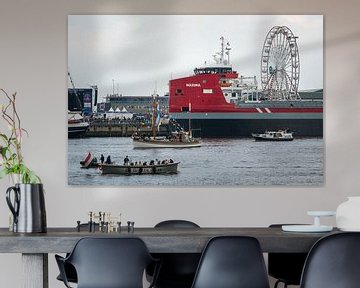 Easymax Maxima with Ferris wheel and boats DelfSail 2024 by Jan Georg Meijer
