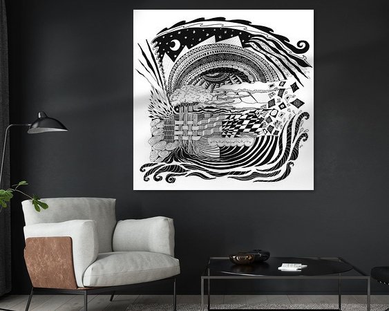 Example of the artwork in a room