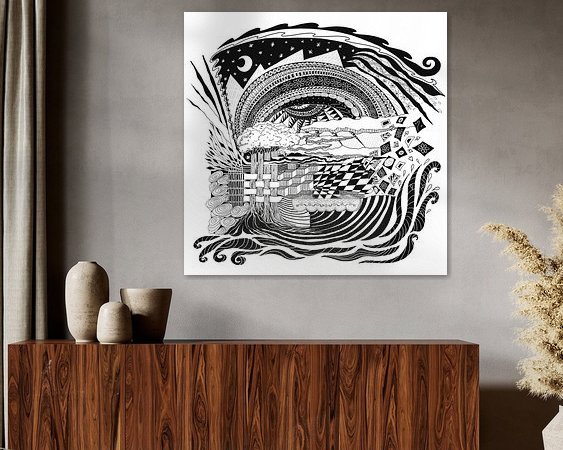 Example of the artwork in a room