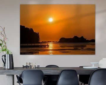 Oranje zonsondergang