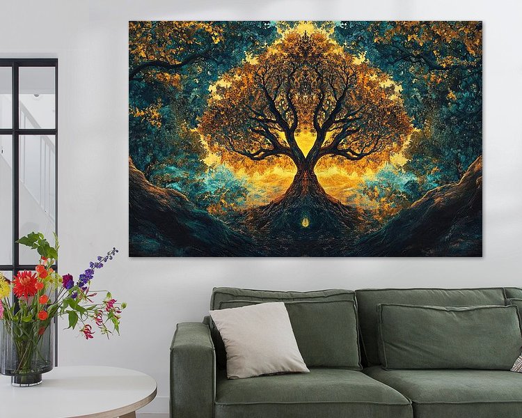 Example of the artwork in a room
