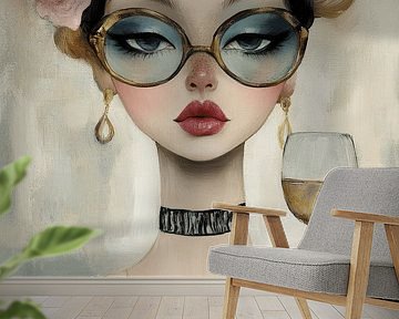 Sonnenbrillen, Blumen und Sauvignon Blanc von Carla Van Iersel