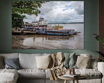 Bootovertocht Surinamerivier.